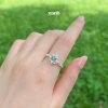 Nhẫn Thanh Anh bạc 999 ngũ hành may mắn - Lấp lánh, thanh lịch văn phòng | Xanh Jewelry 10