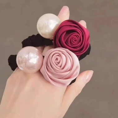 Nhẫn Tóc Ngọc Trai Co Dãn Phù Hợp Đuôi Ngựa và Kiểu Tóc Khác, Giá 30.650₫