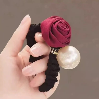 Nhẫn Tóc Ngọc Trai Co Dãn Phù Hợp Đuôi Ngựa và Kiểu Tóc Khác, Giá 30.650₫