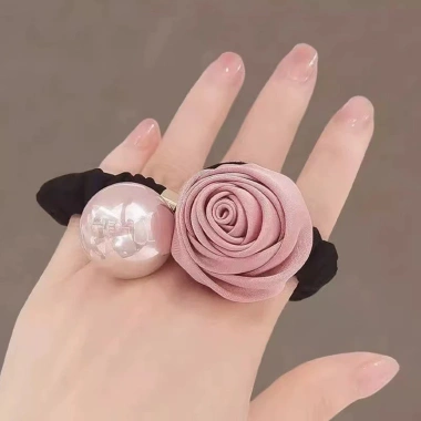 Nhẫn Tóc Ngọc Trai Co Dãn Phù Hợp Đuôi Ngựa và Kiểu Tóc Khác, Giá 30.650₫