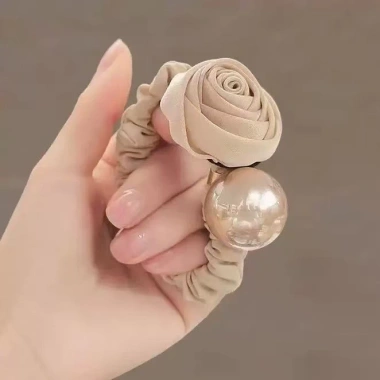Nhẫn Tóc Ngọc Trai Co Dãn Phù Hợp Đuôi Ngựa và Kiểu Tóc Khác, Giá 30.650₫