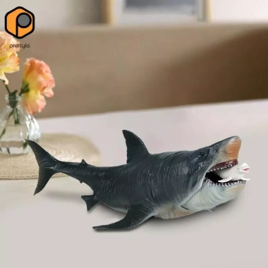 Nhân vật hành động cá mập vẽ tay - Mô hình Megalodon thực tế cho trẻ em 3