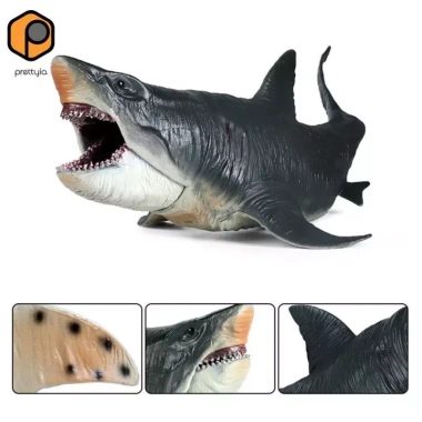Nhân vật hành động cá mập vẽ tay - Mô hình Megalodon thực tế cho trẻ em 9