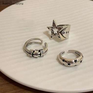 Nhẫn Vintage Gothic Pentagram Ngôi Sao Hợp Kim Mở Điều Chỉnh - Punk Bạc 37.950đ Nhẫn Vintage Gothic Pentagram Ngôi Sao Hợp Kim Mở Điều Chỉnh - Punk Bạc 37.950đ