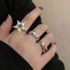 Nhẫn Vintage Gothic Pentagram Ngôi Sao Hợp Kim Mở Điều Chỉnh - Punk Bạc 37.950đ 2