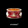 Nhẫn Vivienne Westwood King Ring Saturn Mother-of-Pearl hành tinh màu sắc, epoxy, giảm còn 166.380₫