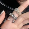 Nhẫn Vivienne Westwood Zircon Trái Tim Nhỏ Giọt - Cao Cấp, Ngọt Ngào, Giá 150k 3