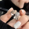 Nhẫn Vivienne Westwood Zircon Trái Tim Nhỏ Giọt - Cao Cấp, Ngọt Ngào, Giá 150k 5