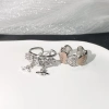 Nhẫn Vivienne Westwood Zircon Trái Tim Nhỏ Giọt - Cao Cấp, Ngọt Ngào, Giá 150k 6