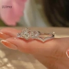 Nhẫn Vương Miện Zircon Hình Trái Tim Điều Chỉnh - Thiết Kế Công Chúa Đám Cưới, Quà Tặng Nữ 30k 8