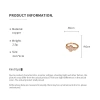 Nhẫn zirconia xếp chồng điều chỉnh size, thiết kế tối giản họa tiết hoa mở, quà tặng trang sức thanh lịch cho nữ 9