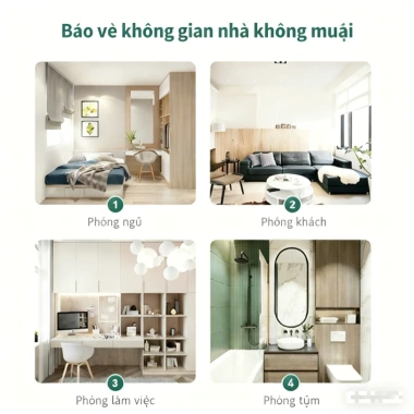 Nhang Đuổi Muỗi Thảo Dược Ngải Cứu Tự Nhiên Không Mùi Hóa Chất Phòng Ngủ & Phòng Trẻ Em