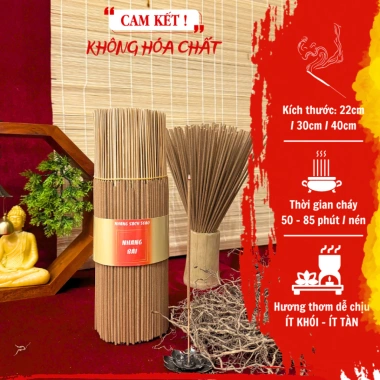 Nhang Hương Bài 5SAO 1KG - Hương Thơm Tết, Thảo Mộc Ít Khói, Không Độc Hại, Không Đậu Tàn - Giá Ưu Đãi 186k
