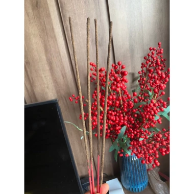 Nhang hương Bài se tay 36cm - Bó 100 nén thơm ngát, phù hợp cho chung cư và ban thờ cao sát trần - Giá ưu đãi 45.000₫ 7