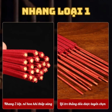 Nhang hương thơm nở hoa Phú Quý siêu đẹp, giá 44.000₫, thắp lễ bàn thờ