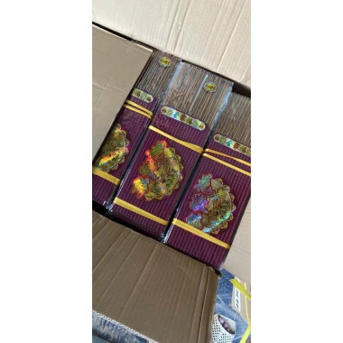 Nhang nở hoa 6 cánh 1trụ lộc, 18 cây 40cm, đàn hương đỏ nâu - Giá chỉ 49.000₫