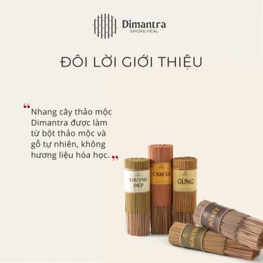 Nhang sạch 1/2kg 10 loại thảo mộc Dimantra - Ít khói, hương thơm nhẹ, an toàn sức khỏe, giá 65.000 VND 2