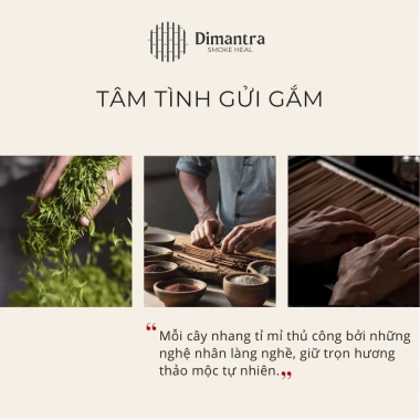 Nhang sạch 1/2kg 10 loại thảo mộc Dimantra - Ít khói, hương thơm nhẹ, an toàn sức khỏe, giá 65.000 VND 4