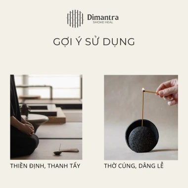Nhang sạch 1/2kg 10 loại thảo mộc Dimantra - Ít khói, hương thơm nhẹ, an toàn sức khỏe, giá 65.000 VND 6