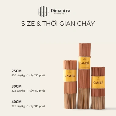 Nhang sạch 1/2kg 10 loại thảo mộc Dimantra - Ít khói, hương thơm nhẹ, an toàn sức khỏe, giá 65.000 VND 8