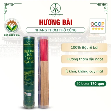 Nhang sạch Tân Nguyên 170‑190mm, thơm cao cấp, ít khói, an toàn sức khỏe - 70.000đ