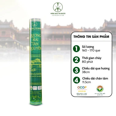 Nhang sạch Tân Nguyên 170‑190mm, thơm cao cấp, ít khói, an toàn sức khỏe - 70.000đ 9