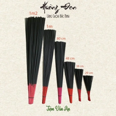 Nhang Sào 100 nén 80cm Hương Đen Làng Chóa Trám Đen Tự Nhiên, Hương Thơm Dịu Nhẹ, An Toàn Sức Khỏe, Giá 95.000đ