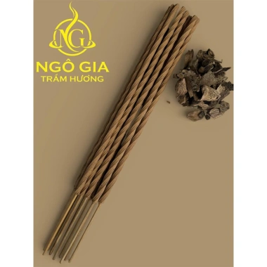 Nhang sào thân xoắn trầm hương 3 cây 100cm - Dùng cúng Tết, giao thừa, Phật, ông bà - Giá 89.000đ