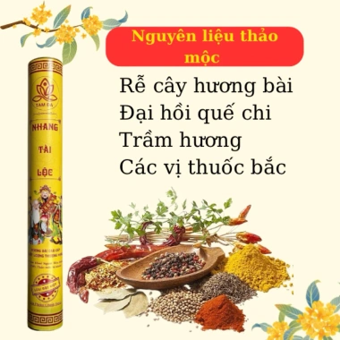 NHANG TÀI LỘC TÀN VÀNG ÁNH KIM - Cuộn Tàn Số 6, Giá chỉ 90.000đ, May mắn, Thịnh vượng 3