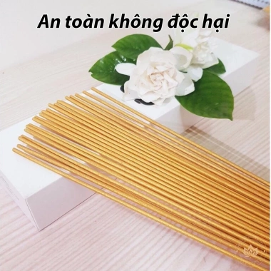 Nhang Thái Lan Thần Tài 185 nén Nhũ Vàng ít khói - Thờ cúng phong thủy 50k 2