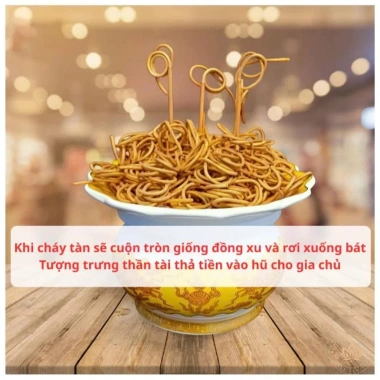 Nhang Thái Lan Thần Tài 185 nén Nhũ Vàng ít khói - Thờ cúng phong thủy 50k 3
