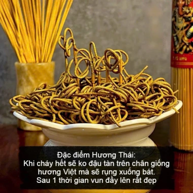 Nhang Thần Tài Thái Lan - Cuộn Tàn, Tròn, Đồng Xu Hương Quế, Nhũ Vàng Ánh Kim, Giá chỉ 31.359₫ 2