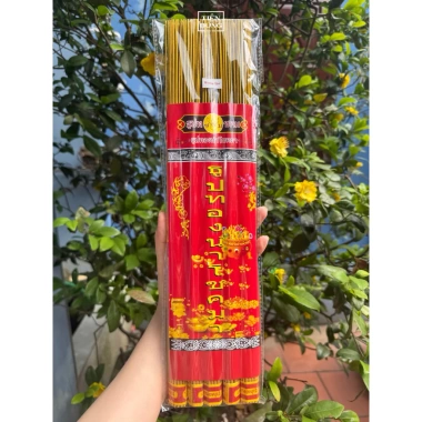 Nhang Thần Tài Thái Lan - Cuộn Tàn, Tròn, Đồng Xu Hương Quế, Nhũ Vàng Ánh Kim, Giá chỉ 31.359₫ 3