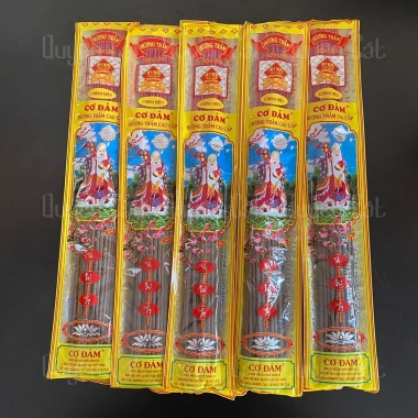 Nhang trầm Cơ Đảm sạch cuốn tàn đẹp, hương quế thơm ngát, giá 60.000đ