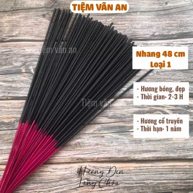 Nhang Trám Đen 300 nén 48cm - Mùi Hương Tết Cổ Truyền, Giá chỉ 125.000₫