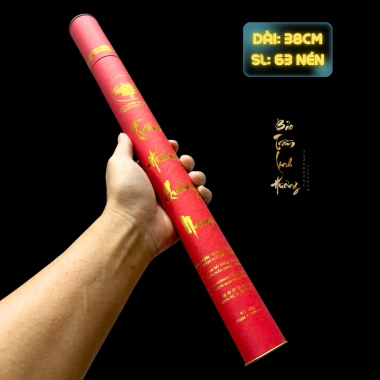 Nhang Trầm Hương Quảng Nam Cao Cấp Ống 63 - Nén Đốt Thơm, Thắp Tự Nhiên, Đồ Thờ Cúng, Xông Nhà Giá Ưu Đãi 64k