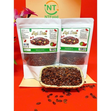 Nhất Tín NTFood Hạt Tết: Hướng Dương, Dưa, Bí Trắng - Túi Zip Trắng Sữa, 90.000đ