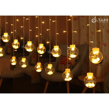 Nháy đèn lồng kim sa - Bộ 10 lồng lớn, rèm thả trang trí Tết và Giáng sinh, giá 157.590 VND 9 Nháy đèn lồng kim sa - Bộ 10 lồng lớn, rèm thả trang trí Tết và Giáng sinh, giá 157.590 VND 9