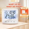 Nhiệt kế điện tử EMOON 4 trong 1: đo nhiệt độ, độ ẩm, báo thời gian, cảnh báo cảm xúc, đèn LED - giảm giá 125.000₫