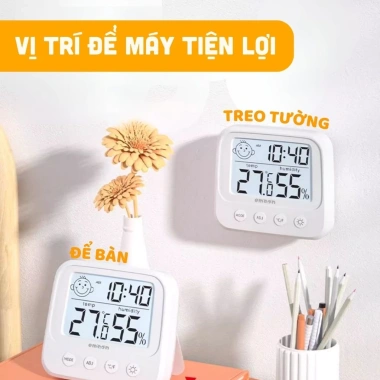 Nhiệt kế điện tử EMOON 4 trong 1: đo nhiệt độ, độ ẩm, báo thời gian, cảnh báo cảm xúc, đèn LED - giảm giá 125.000₫ 10 Nhiệt kế điện tử EMOON 4 trong 1: đo nhiệt độ, độ ẩm, báo thời gian, cảnh báo cảm xúc, đèn LED - giảm giá 125.000₫ 10
