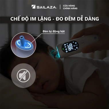 Nhiệt kế điện tử hồng ngoại 3 trong 1 Sailaza AOJ20F cao cấp, bảo hành 24 tháng, giá 609.000₫ 6
