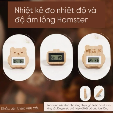 Nhiệt kế đo nhiệt độ & độ ẩm cho lồng chuồng hamster, sóc, gà, thỏ – Giá chỉ 185.000đ, giảm tới 48%