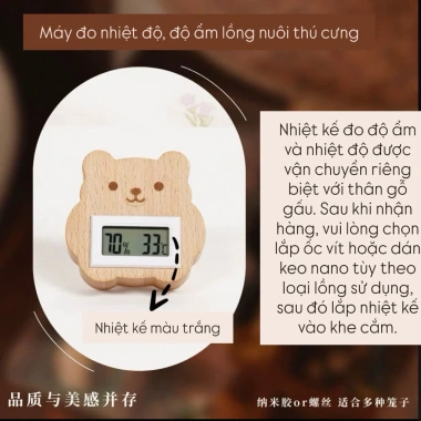 Nhiệt kế đo nhiệt độ & độ ẩm cho lồng chuồng hamster, sóc, gà, thỏ – Giá chỉ 185.000đ, giảm tới 48% 7 Nhiệt kế đo nhiệt độ & độ ẩm cho lồng chuồng hamster, sóc, gà, thỏ – Giá chỉ 185.000đ, giảm tới 48% 7