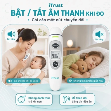 Nhiệt kế hồng ngoại iTRUST IR100 chính hãng, đo trán & đo tai, bảo hành 5 năm, giá 150.400 VND 9