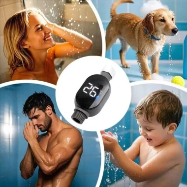 Nhiệt Kế Nước Tắm NAMSHEVA LED 0-99°C Chống Thấm, Màu Đen Bền, Đồng Hồ Thông Minh Đo Nhiệt Độ 4