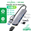 Nhiều Hub USB 3.0 Type-C GOOJODOQ: HDMI, PD sạc, âm thanh, VGA, RJ45 - Giá 108.999₫