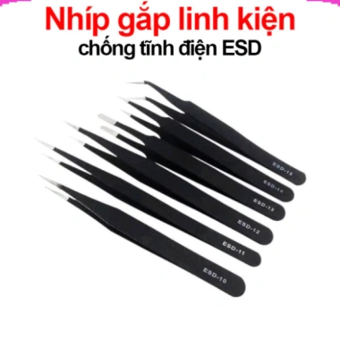 Nhíp gắp linh kiện, sửa chữa ESD chống tĩnh điện - Giá 24.000₫, giảm từ 29.520