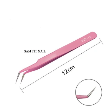 Nhíp thẳng và cong gắp đá đính móng tay - Bộ 2 chiếc siêu bền, giá 25.000đ