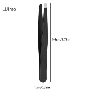 Nhíp Thép Không Gỉ Luimo - Đầu Đen Slant TipAngle, Đầu nhọn SBS, Dùng cho Lông Mày, Tóc Mặt, Tẩy Lông - Chỉ 33.000₫