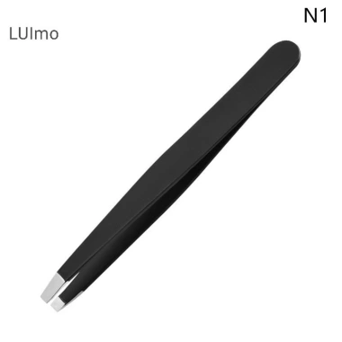 Nhíp Thép Không Gỉ Luimo - Đầu Đen Slant TipAngle, Đầu nhọn SBS, Dùng cho Lông Mày, Tóc Mặt, Tẩy Lông - Chỉ 33.000₫